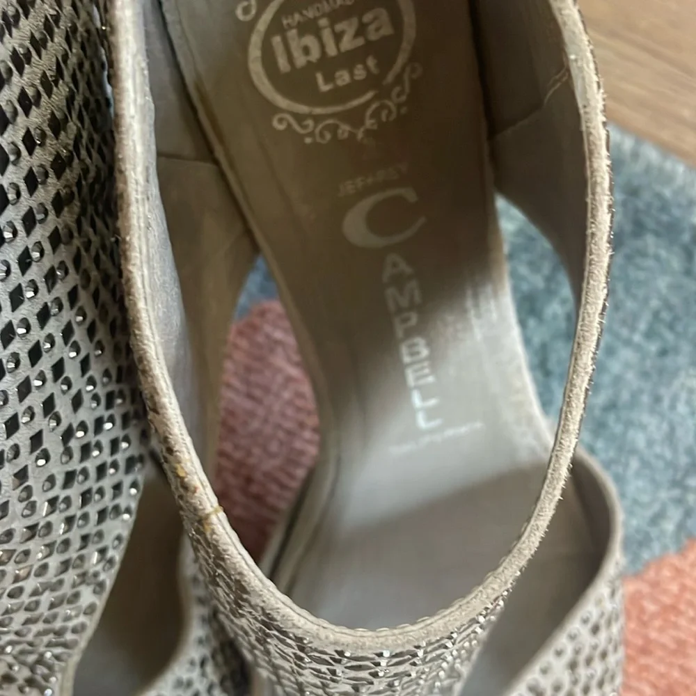Jeffrey Campbell silver studded platform heels 8.5 - Picture 6 of 6
